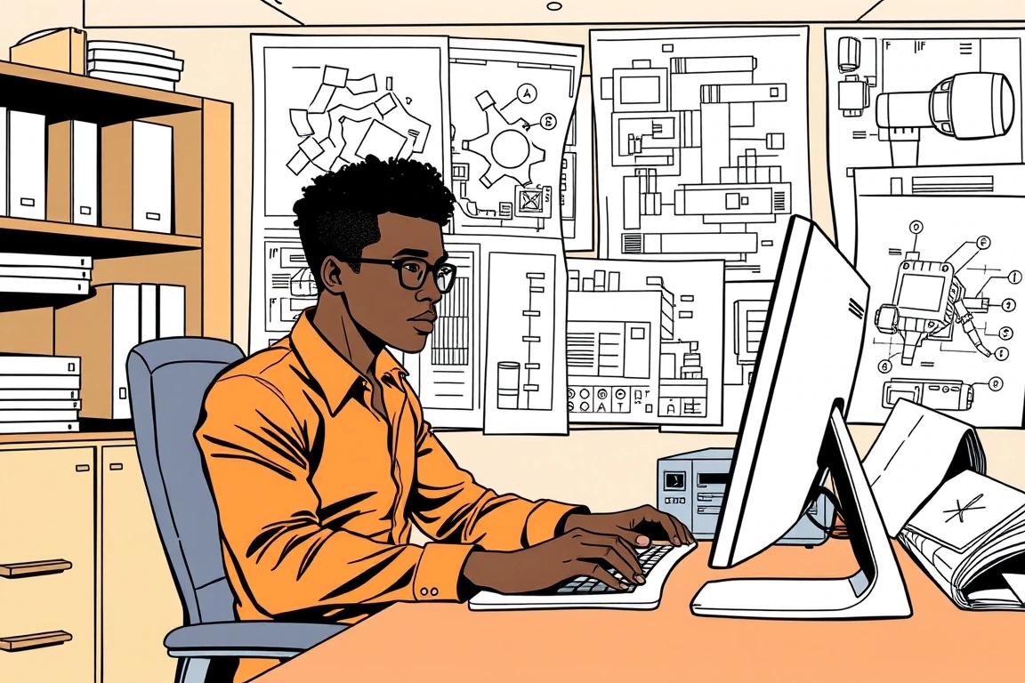An international graduate working in a high-demand engineering role.