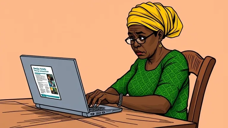 Animated comic strip: The Reverse-Engineered Degree — Mrs. Adebayo wanted a secure future for her son abroad.; Instead of flashy brochures, she looked up official shortage lists.; She chose a course based on real sponsorship eligibility, not promises.; Her son secured a sponsored role right after graduation.