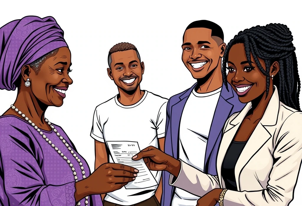 Tobiloba's genuine application is secured and the tuition deposit is successfully made. — illustration from the story "The Payment Link Panic"