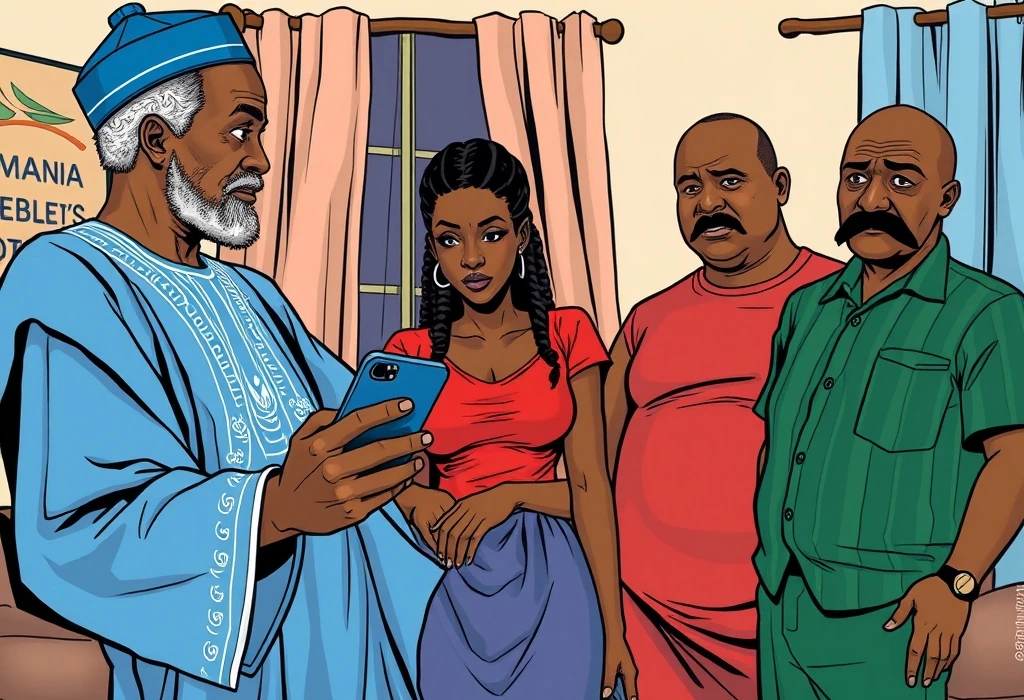 Tolani discovers the proposed college is missing from the official UKVI register. — illustration from the story "The Scrutiny at the Border"