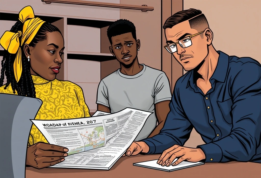 The Adebayo family partners with Dhub Education to secure a viable path. — illustration from the story "The Pivot to Reality"
