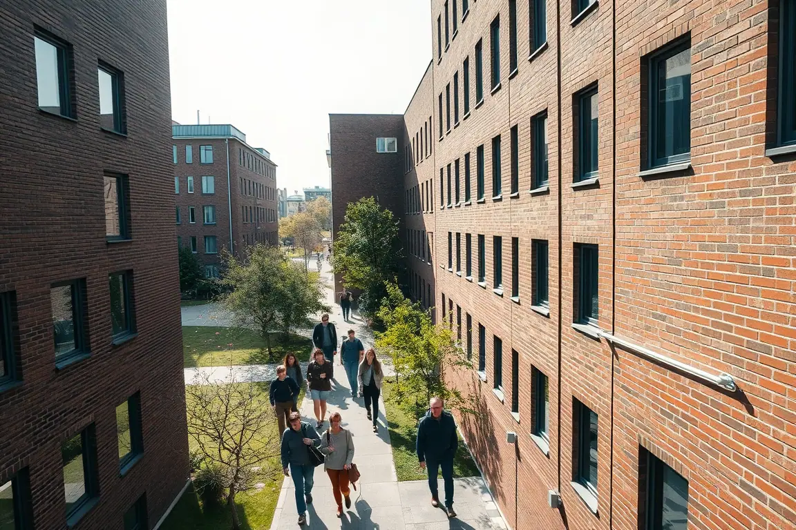 German university campus representing tuition-free study opportunities.