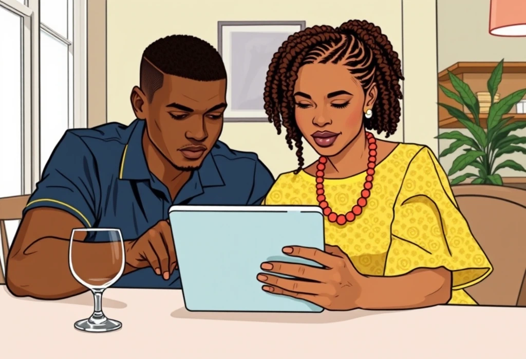 Mrs. Okonkwo shares disturbing statistics about international graduate underemployment rates. — illustration from the story "The Backwards Blueprint"