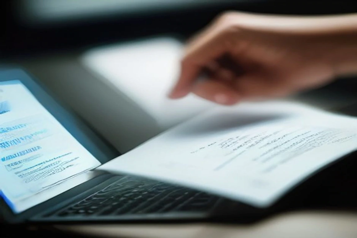 A laptop screen displaying an official ICEF Agency Status validation page.