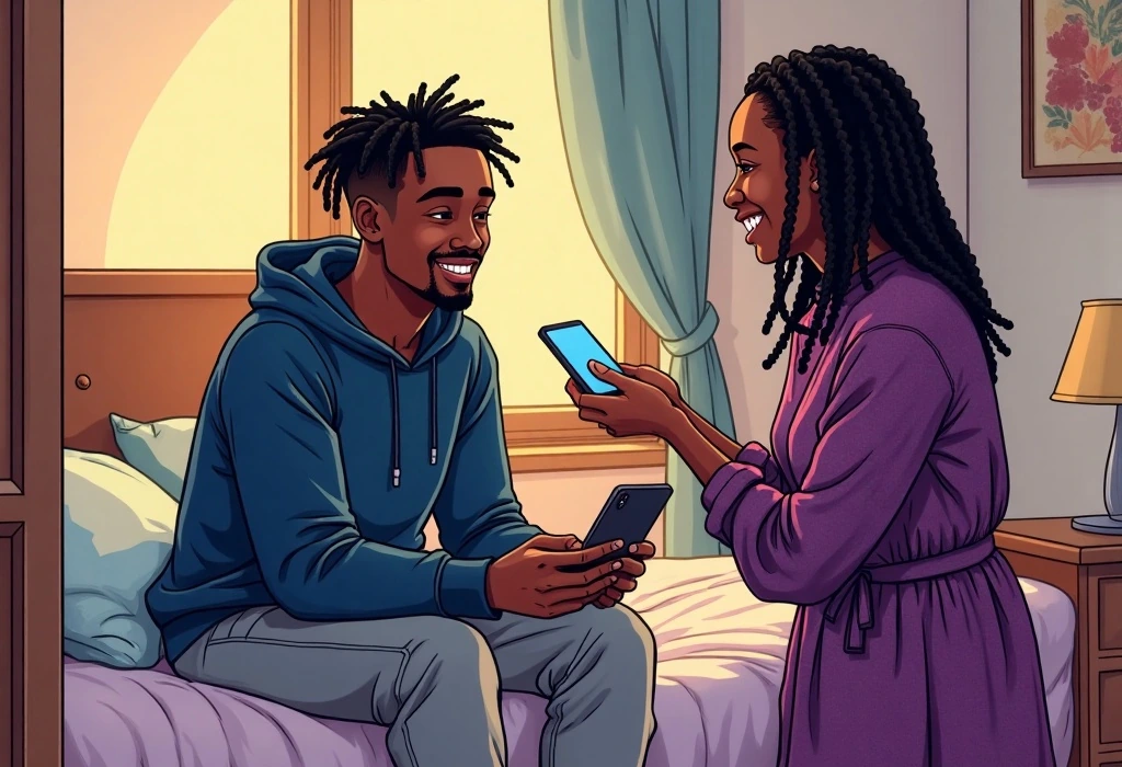 Chidi settled safely in his warm, verified student residence room. — illustration from the story "The Room That Wasn't There"