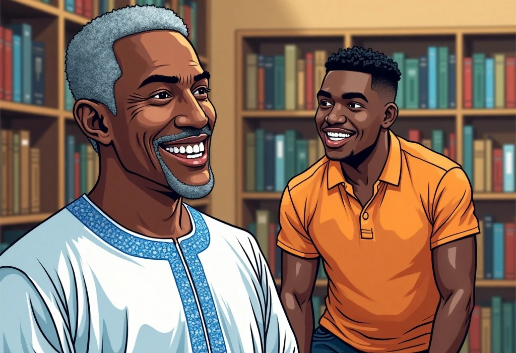 A structured communication plan brings peace and academic success to the family. — illustration from the story "The Sunday Evening Silence"